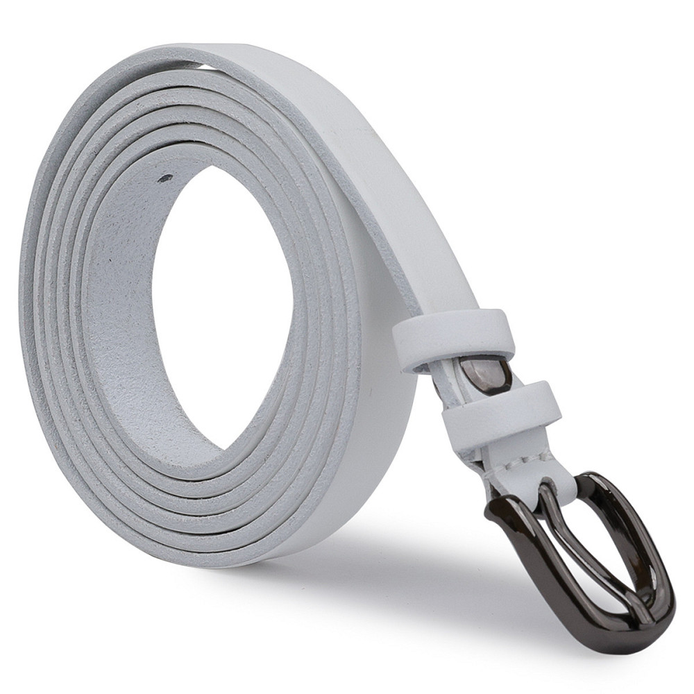 Шкіряний жіночий ремінь Vintage 20762 Білий Київ - фото 2