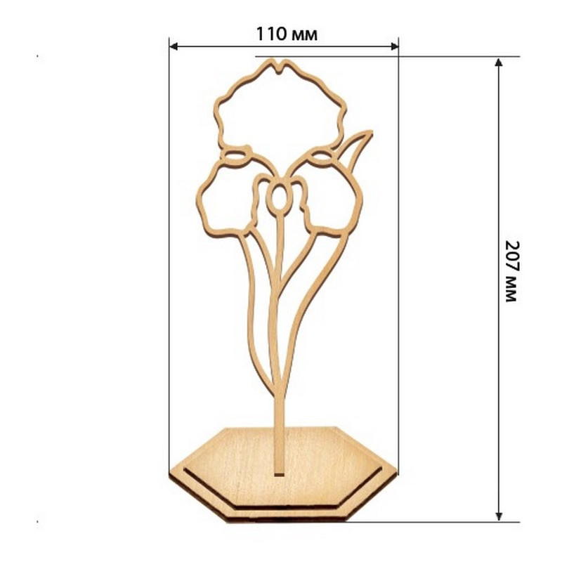 Набір для вітражного живопису за номерами "Ніжний ірис" FDSGK-013 Вінниця - фото 2