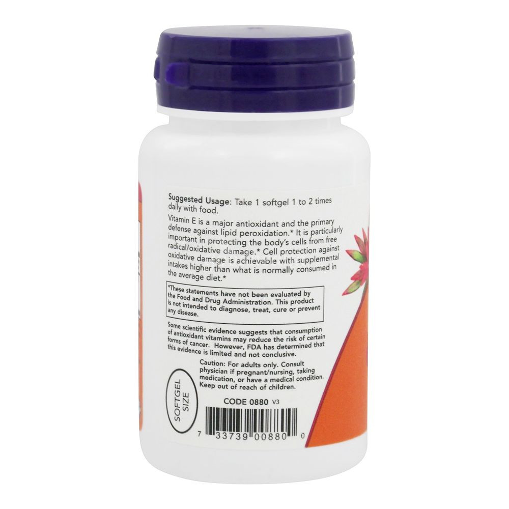 Витамин E-200 (Natural Vitamin E) 200 МЕ 100 капсул Киев - изображение 3