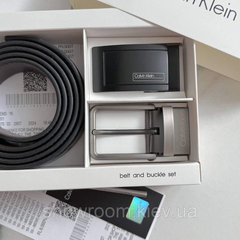 Чоловічий подарунковий набір (ремінь із двома пряжками) (408) Київ - фото 5