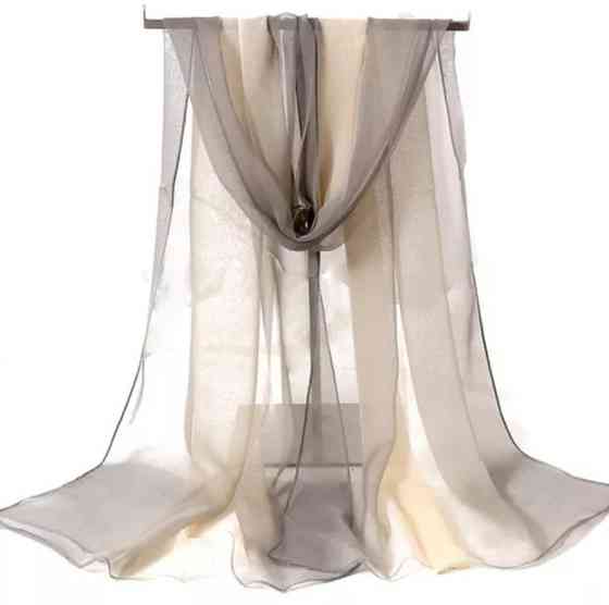 Жіночий шифоновий шарф коричневий - розмір приблизно 150*48см Київ