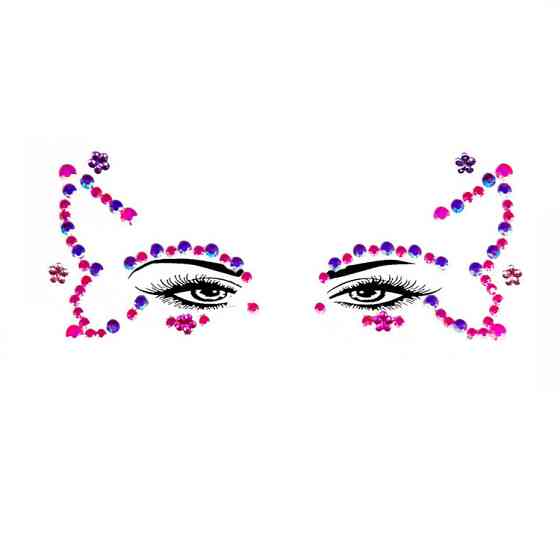 Самоклеючі стрази для макіяжу one size рожевий Київ