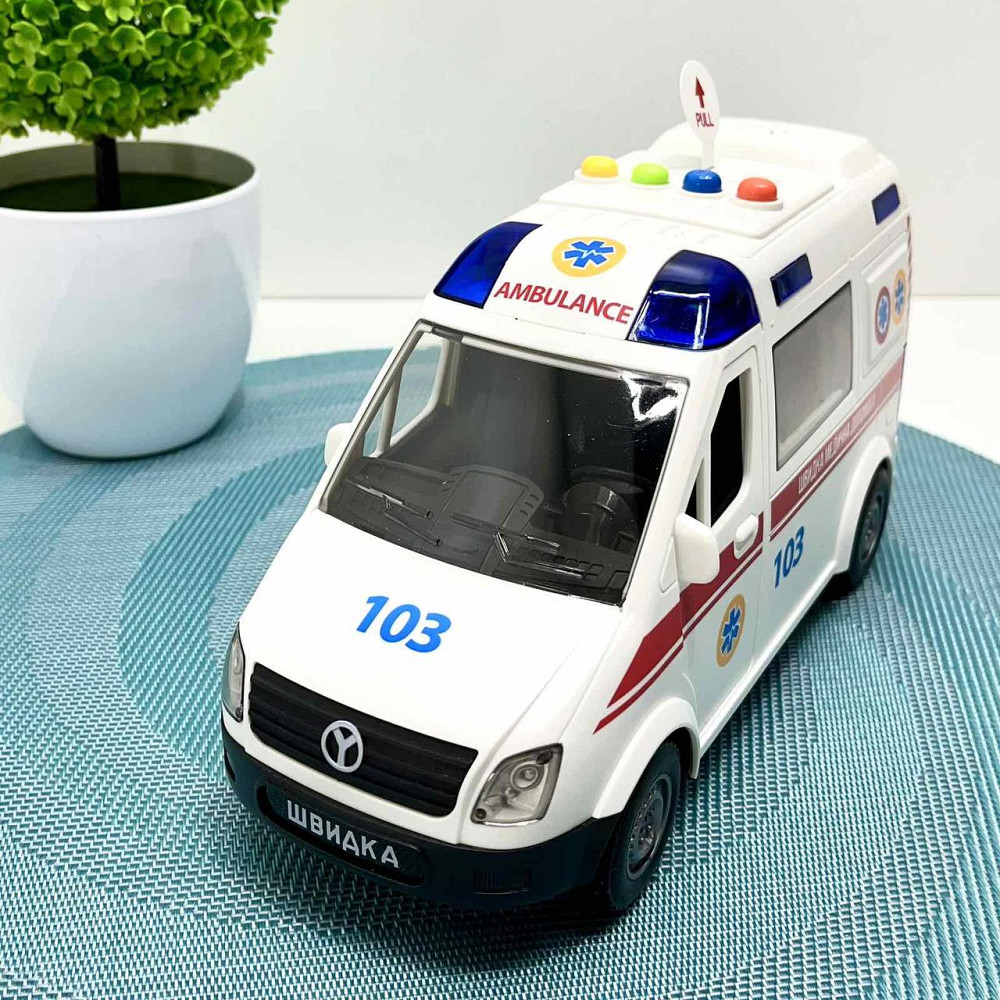 Машина Швидка допомога АвтоЕксперт відчиняються двері звук пісні інерція Біла (89091) Чернігів - фото 1