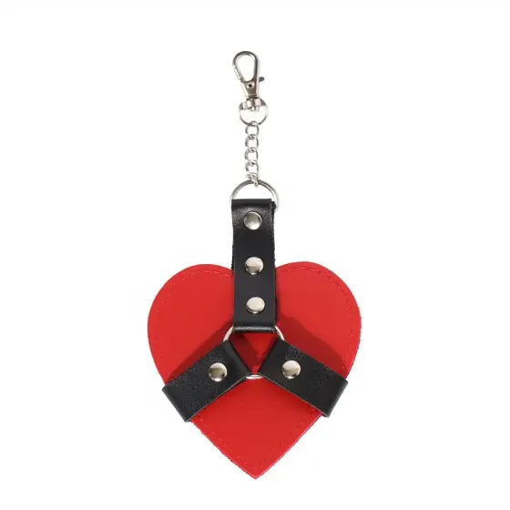 Брелок на карабіні для ключів Art of Sex Chained Heart, Червоний Львов