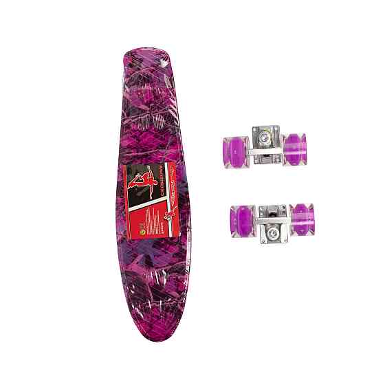 Скейт пенни борд, скейтборд Profi МS0749-13_10 со светящимися колесами алюминиевая подвеска Каменец-Подольский