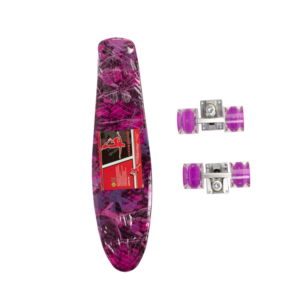 Скейт пенни борд, скейтборд Profi МS0749-13_10 со светящимися колесами алюминиевая подвеска Каменец-Подольский - изображение 4