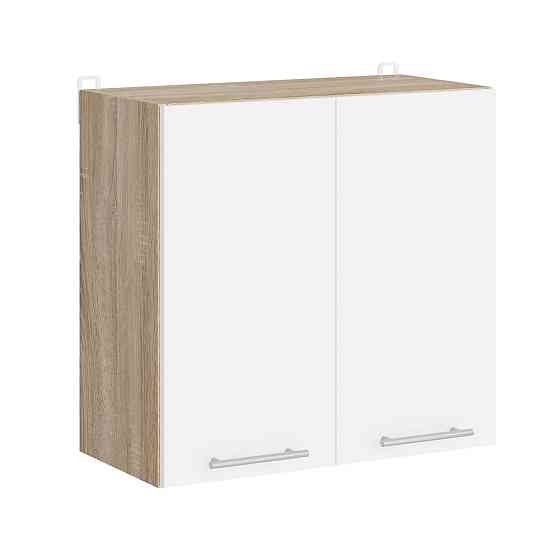 Кухонный модуль верхний Эверест Эко 600 дуб сонома/нимфея альба (белый) 60х30х58 см (DTM-071050) Днепр