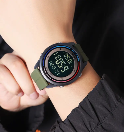 Годинник чоловічий наручний спортивний Skmei 2412 силіконовий з магнітною застібкою (Зелений) Вінниця