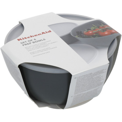 Миска KitchenAid Coreline, набір 4 шт, з кришкою, сірий (KQG176OSCGG) Винница - изображение 3