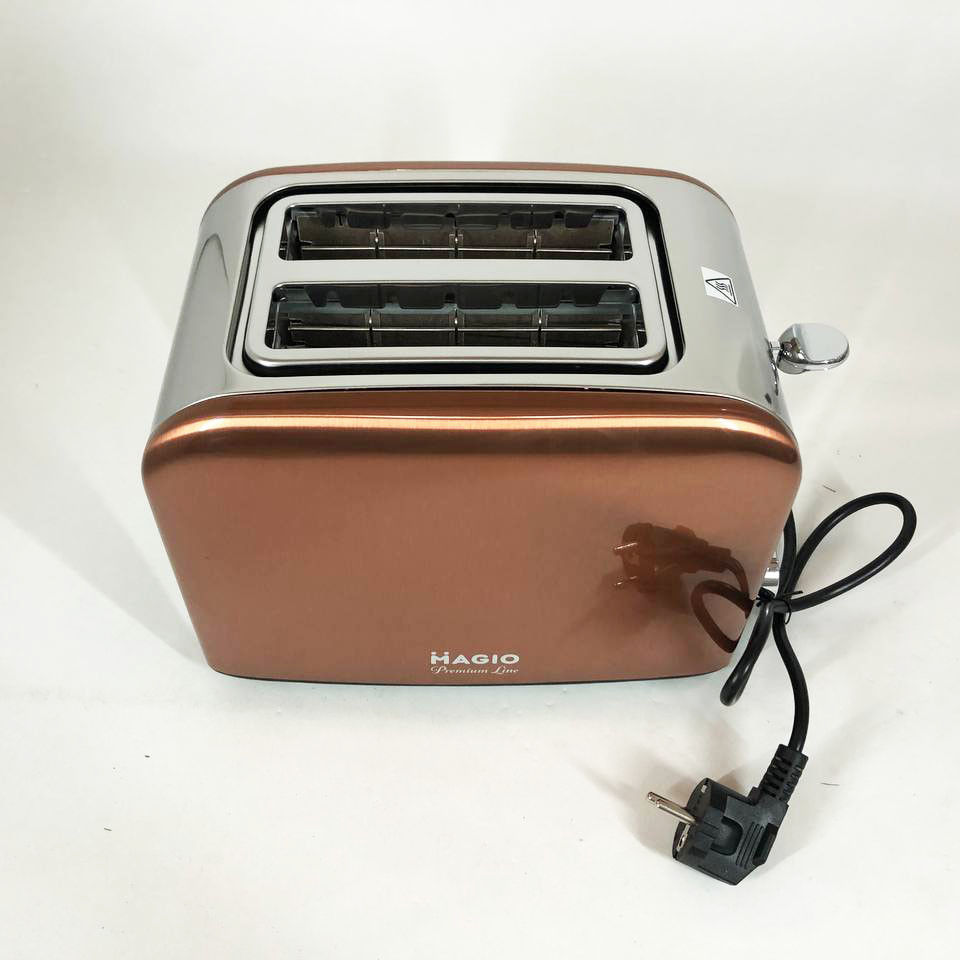 Горизонтальний тостер на 2 шматочки Magio MG-285, Кухонний тостер для бутербродів VF-97 Івано-Франківськ - фото 5
