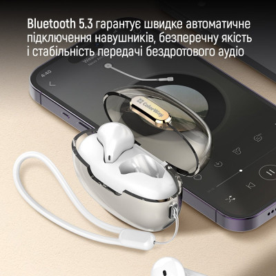 Наушники ColorWay Slim TWS-2 Earbuds White (CW-TWS2WT) Винница - изображение 12