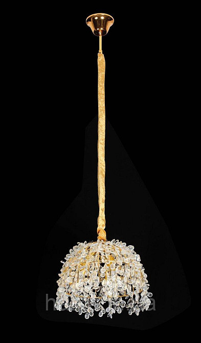 Люстра подвесная хрустальная VALESO 33058/300 золотистый на 3 лампы E14 Киев - изображение 1