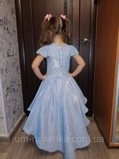 Платье Звездочка серое с голубым и розовым переливом на 116-128 Кривой Рог - изображение 2