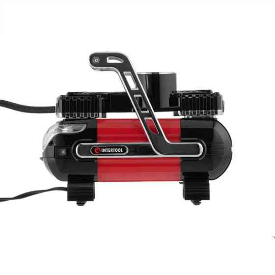 Компресор автомобільний INTERTOOL AC‑0003 12 В, два циліндра 30 мм компресор для автомобіля Львів
