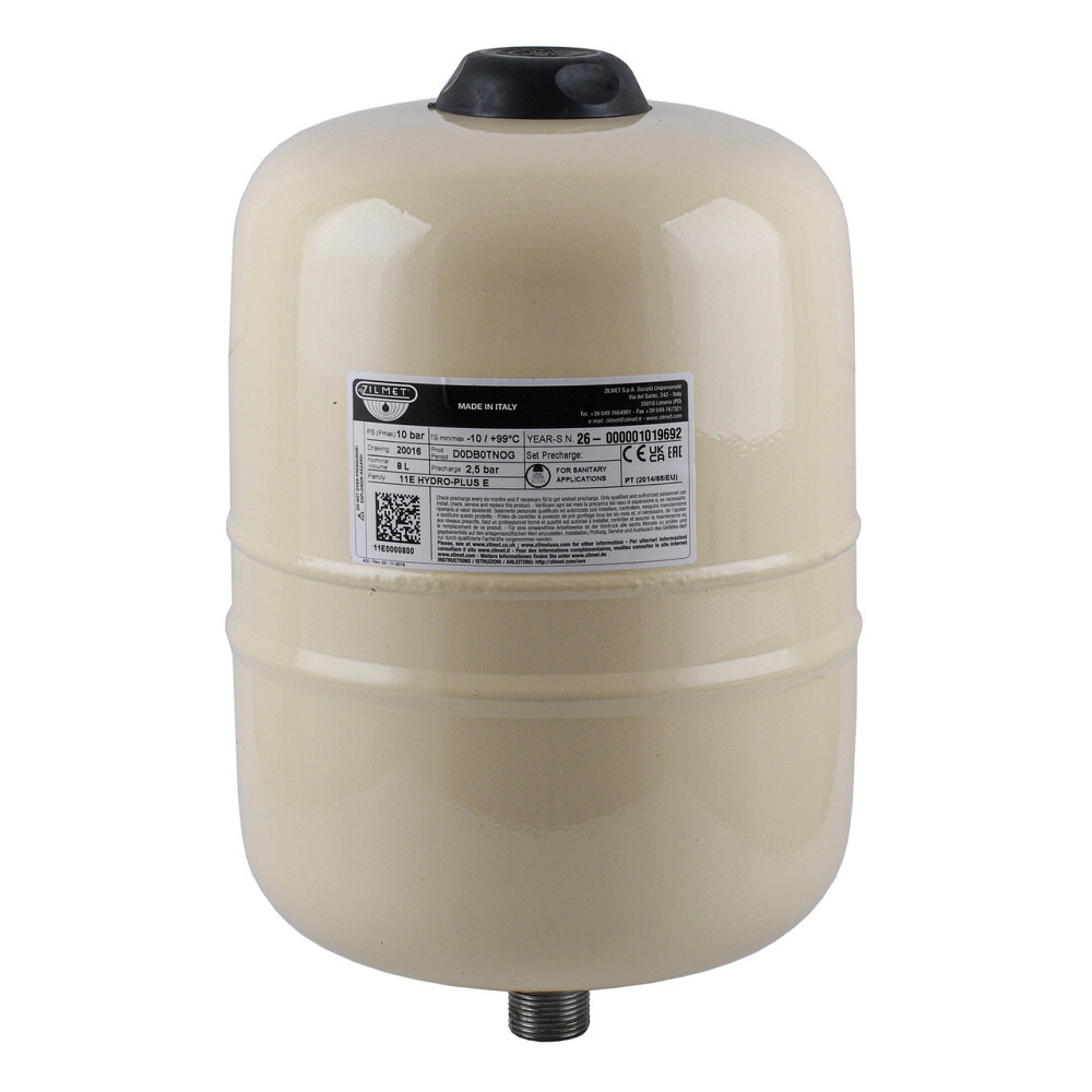 Гидроаккумулятор с фиксированой мембраной HYDRO-PLUS E 8L (11E0000800) (000032343) Киев - изображение 1