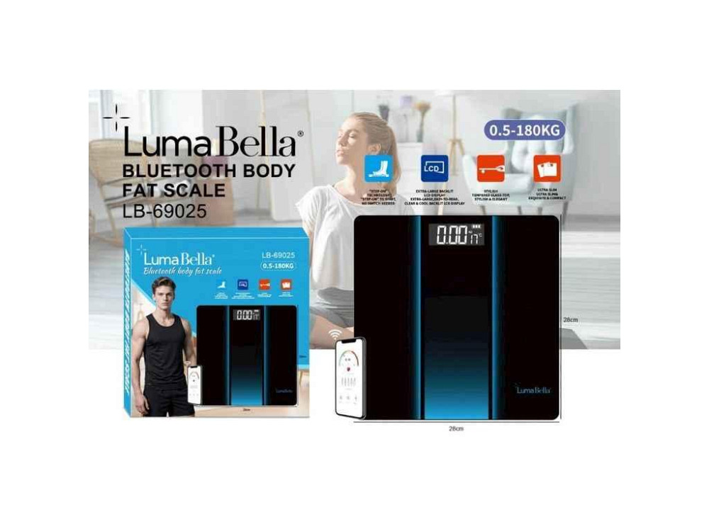 Ваги підлогові 180кг LB-69025 ТМ LUMABELLA Київ - фото 1