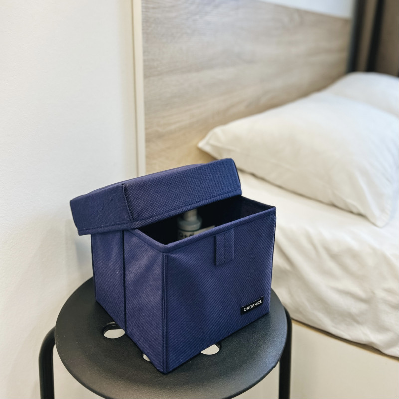 Органайзер коробка для дрібниць XS з кришкою 17х17х16 см (Синій) Суми - фото 1