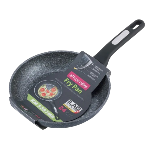 Сковорідка d24см алюміній а/п Black marble 5387MR KAMILLE Житомир