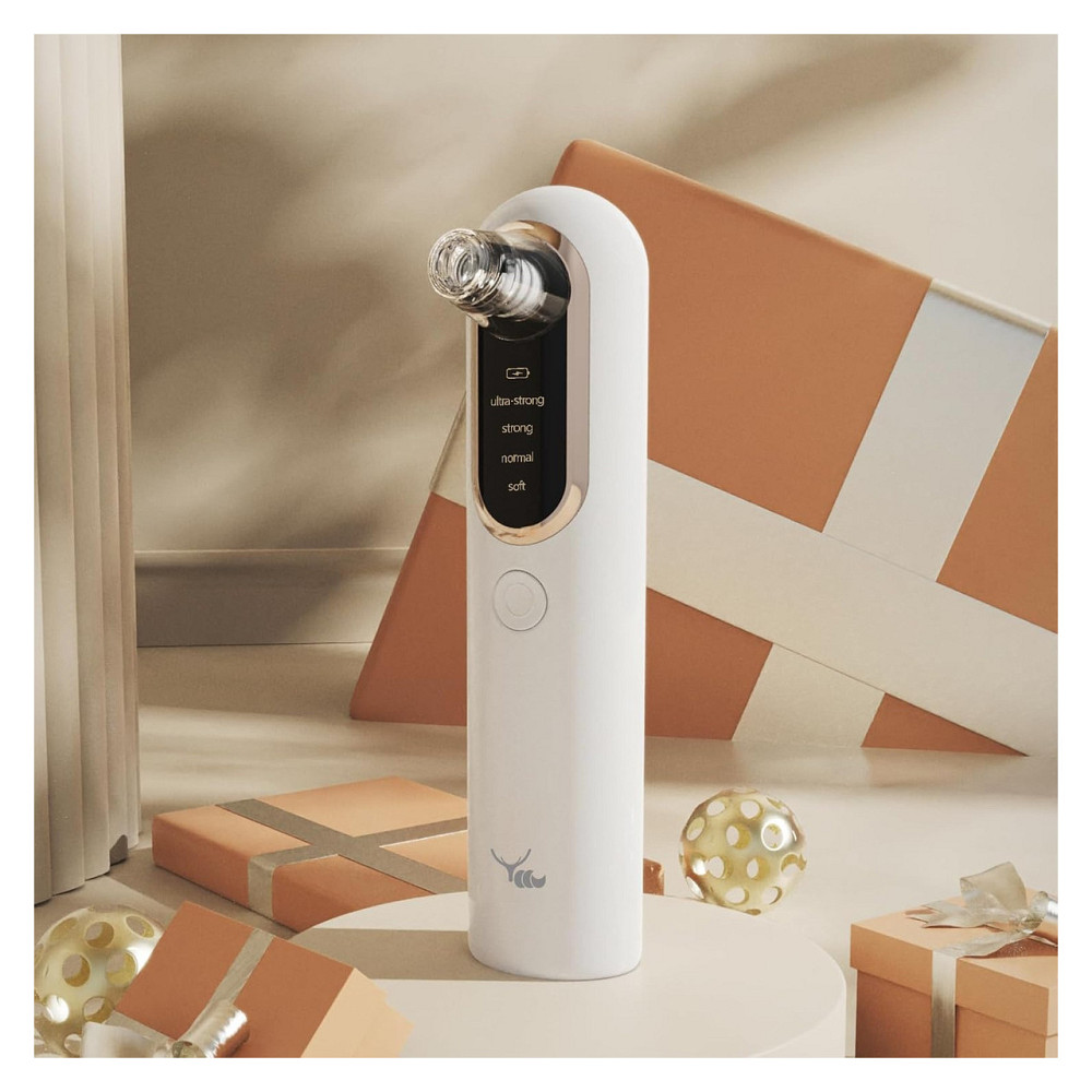Вакуумний очищувач пор комедонний екстрактор Yccu Blackhead Remover Y002 Білий 4 насадки 4 режими USB зарядка ABS Київ - фото 3