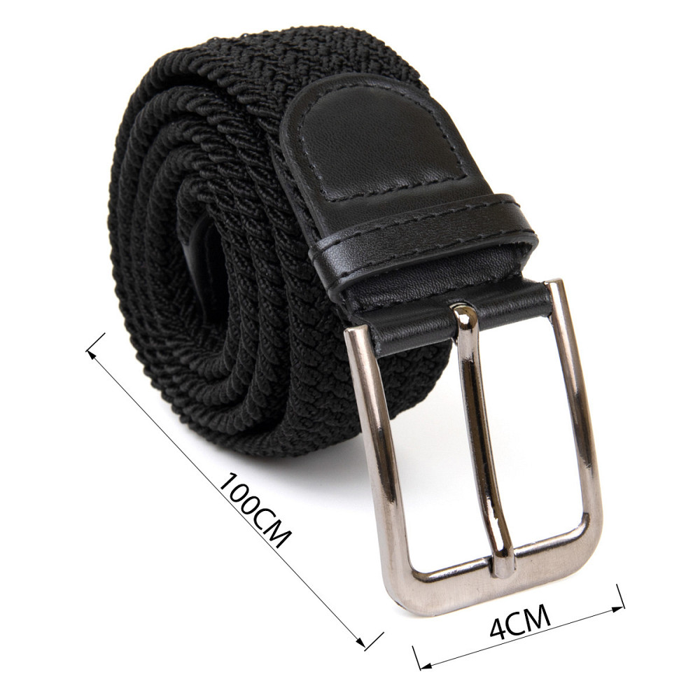 Текстильный ремень мужской классика Черный (Vintage) Киев - изображение 7