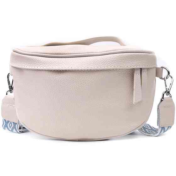 Жіноча сумка через плече в класичному кольорі з натуральної шкіри Vintage 22656 Білий Київ