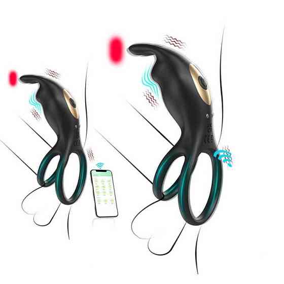 Смарт виброкольцо на пенис и мошонку Love Spouse 