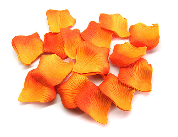 Лепестки роз декоративные 48 шт оранжевые Киев - изображение 1