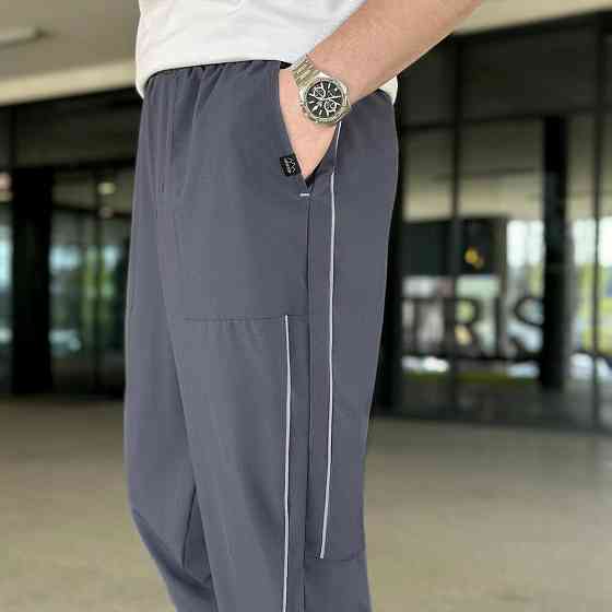 Мужские легкие джогеры из софта антрацитные Pobedov Weekend Киев