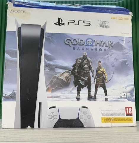 NEW Sony PlayStation 5 825Gb Gogof War Ragnarok Bundle White.В наявності нова ігрова консоль Харків - фото 1