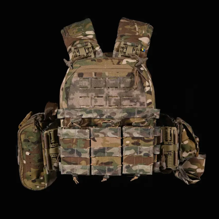 Тактическая плитоноска М6 с комплектом подсумков (без плит) Мультикам Винница