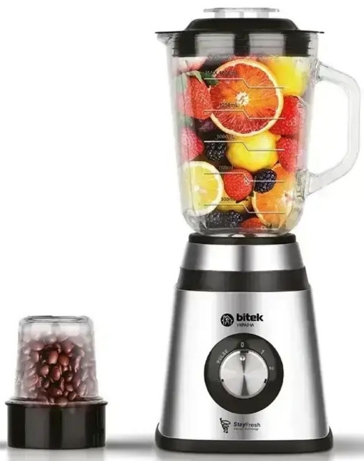 Блендер стационарный 2 в 1 2800 Вт 1.5 л BITEK BT-2834 300 мл. Киев - изображение 4