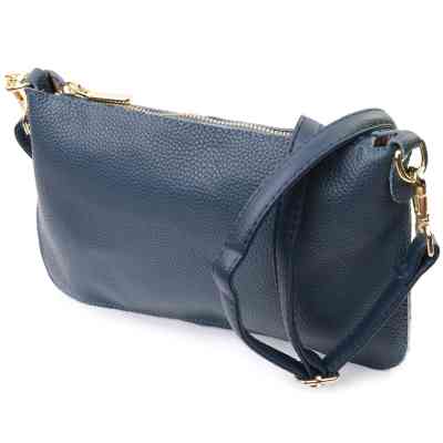 Сумка Vintage Из натуральной кожи Синяя (22646) Винница