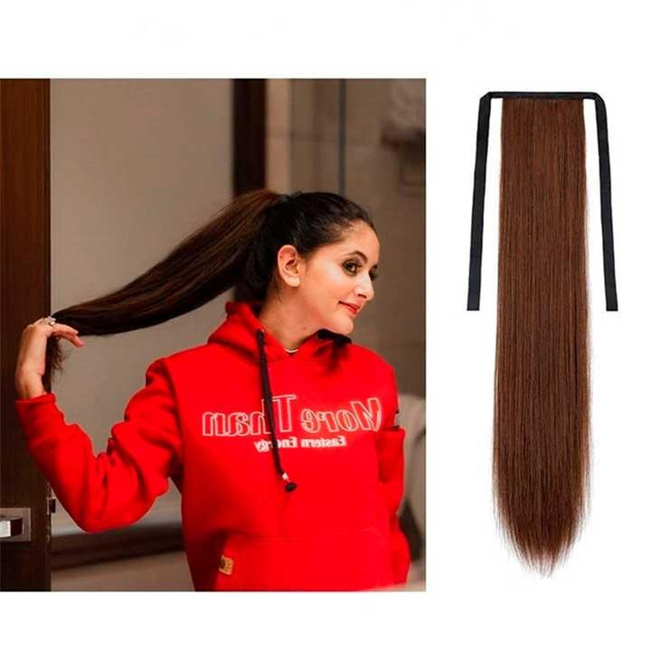 Шиньйон накладний хвіст на стрічці Didaka пряме волосся 60 см "Пшеничний блонд" Вінниця - фото 3