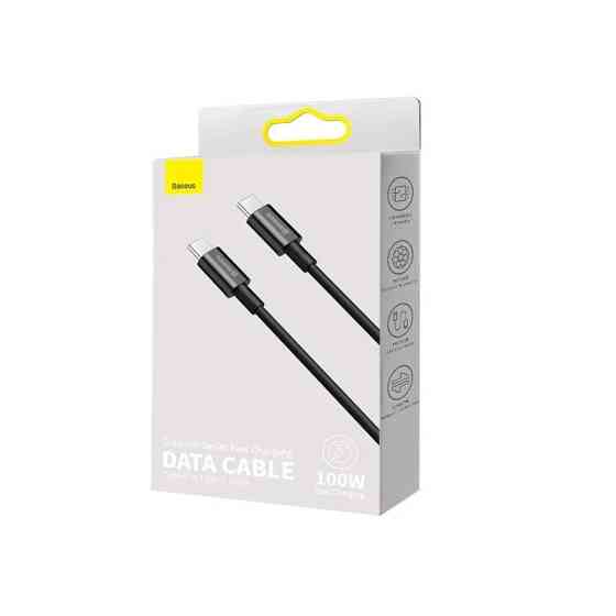 Кабель Baseus Superior Type-C 100W, 1м, черный Киев