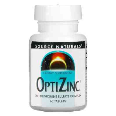 Минералы Source Naturals ОптиЦинк, 30 мг, OptiZinc, 60 таблеток (SN0847) Винница