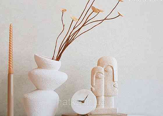 Шпалери вінілові на флізеліні AS creation Deluxe метрові під штукатурку під бетон матові світло-сірі 39951-2 Київ