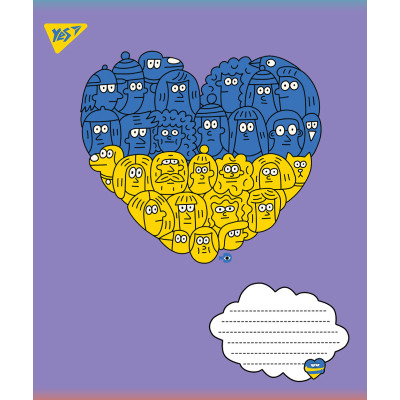 Тетрадь Yes А5 Ukraine 96 листов, линия (766251) Винница - изображение 4