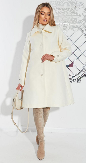 Светлое пальто А силуєта Київ - фото 7