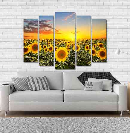 Модульная картина Подсолнухи Art-49_5 Киев