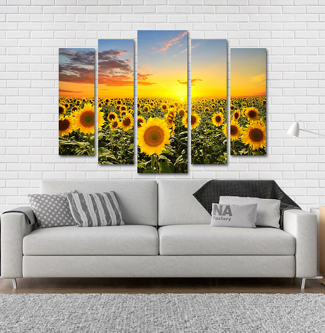 Модульная картина Подсолнухи Art-49_5 Киев - изображение 2