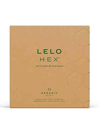 Презервативи LELO HEX Condoms Organic 36 Pack, тонкі та суперміцні Sex Aura Київ