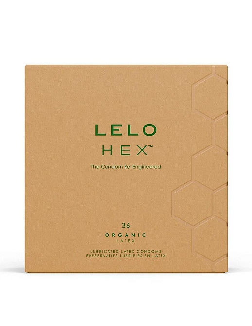 Презервативи LELO HEX Condoms Organic 36 Pack, тонкі та суперміцні Sex Aura Київ - фото 1