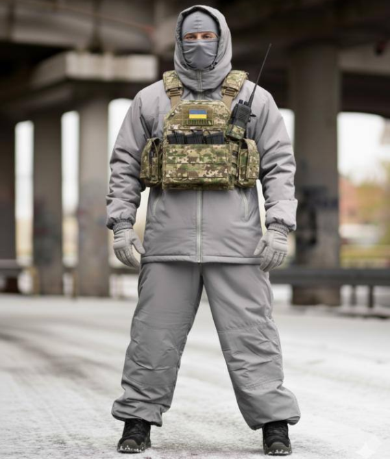 Костюм мужской зимний Oblivion Level 7 куртка и штаны ВТ6057 K7-00 (размер 2XL-3XL) Светло-серый Винница - изображение 6