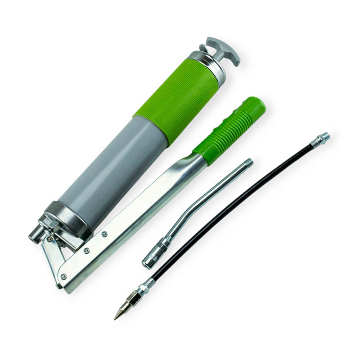 Шприц для змащення 400 мл під євро тубус (двох-плунжерний) з гнучким шлангом Мукачево - фото 1