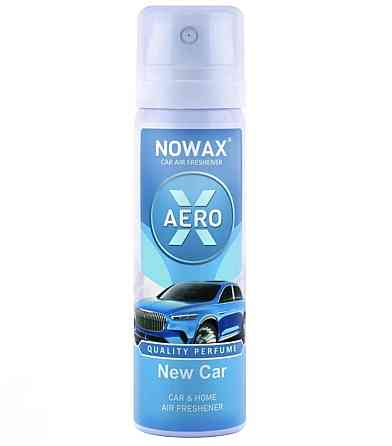 Ароматизатор  Novax X Aero 75 мл аерозольний освіжувач повітря New Car Смела