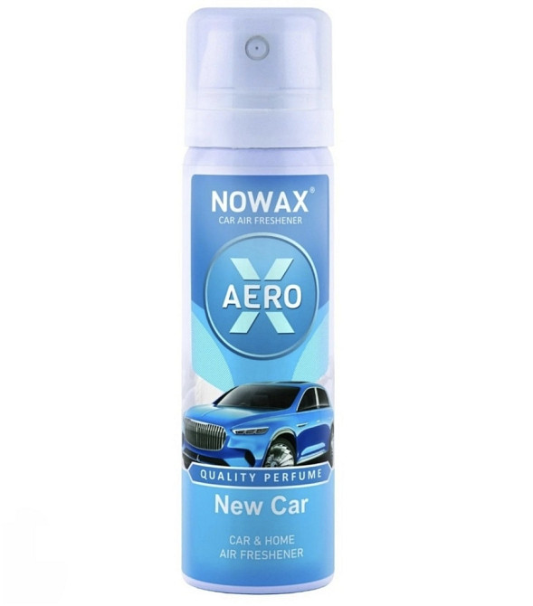 Ароматизатор  Novax X Aero 75 мл аерозольний освіжувач повітря New Car Смела - изображение 1