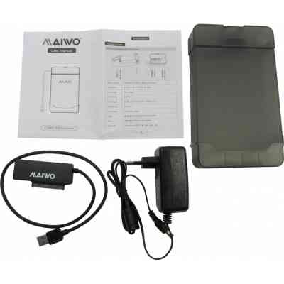 Карман внешний Maiwo K104A USB 3.0 - SATA III, с блоком питания 12В/2А (K10435) Винница