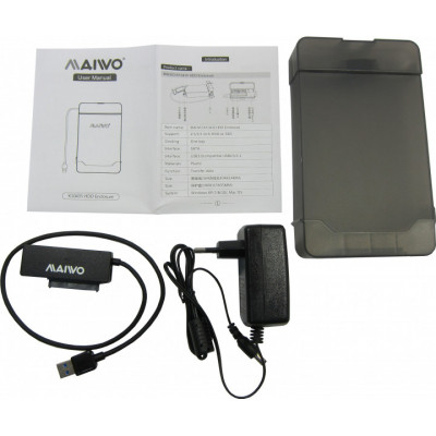 Карман внешний Maiwo K104A USB 3.0 - SATA III, с блоком питания 12В/2А (K10435) Винница - изображение 6