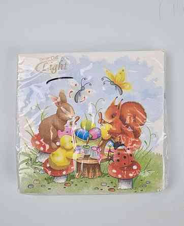 Салфетки бумажнае пасхальнае (ЗЗхЗЗ, 15шт)