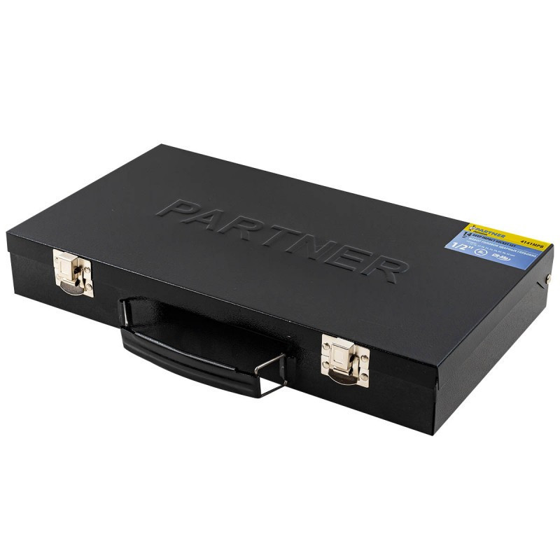 Набір головок ударних глибоких 14пр. 1/2" 6-гранні (11-15, 17-19, 21, 22, 24, 27, 30, 32мм) Partner PA-4141MPB Одеса - фото 5